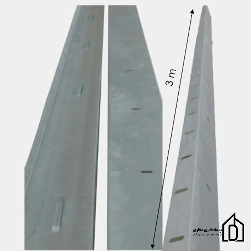 وادار انتهایی U دهانه ۱۵٫۵ طول ۳ متر وادار انتهایی U دهانه ۱۵٫۵ طول ۳ متر